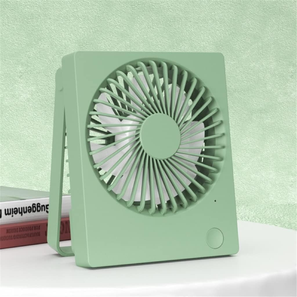 Mini Desk Fan – Portable Oscillating USB Table Air Cooler Adjustable Angle Quiet