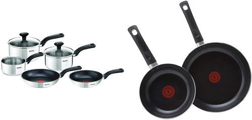 5pcs Stainless Steel Pot Frying Pans Set & Aluminium  20 28cm Frying Pans