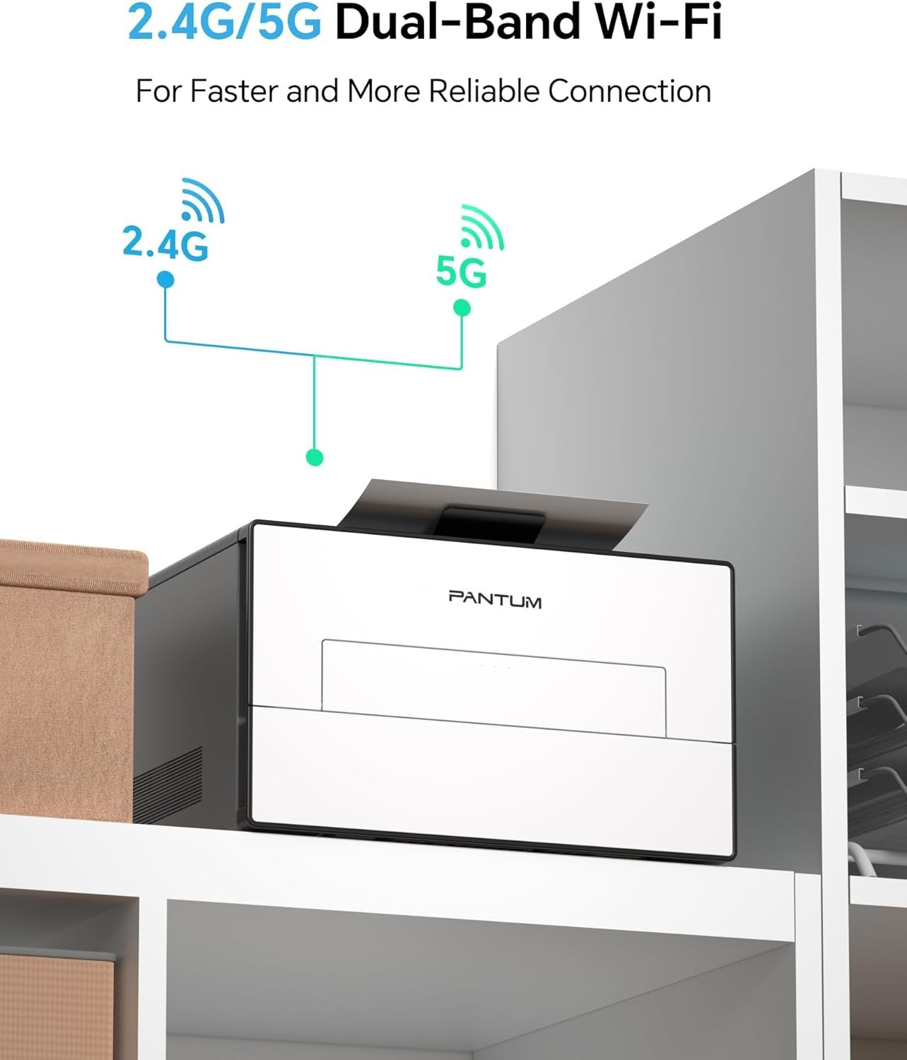 Black Mono Laser Printer A4 30ppm Auto Duplex WIFI USB Bluetooth