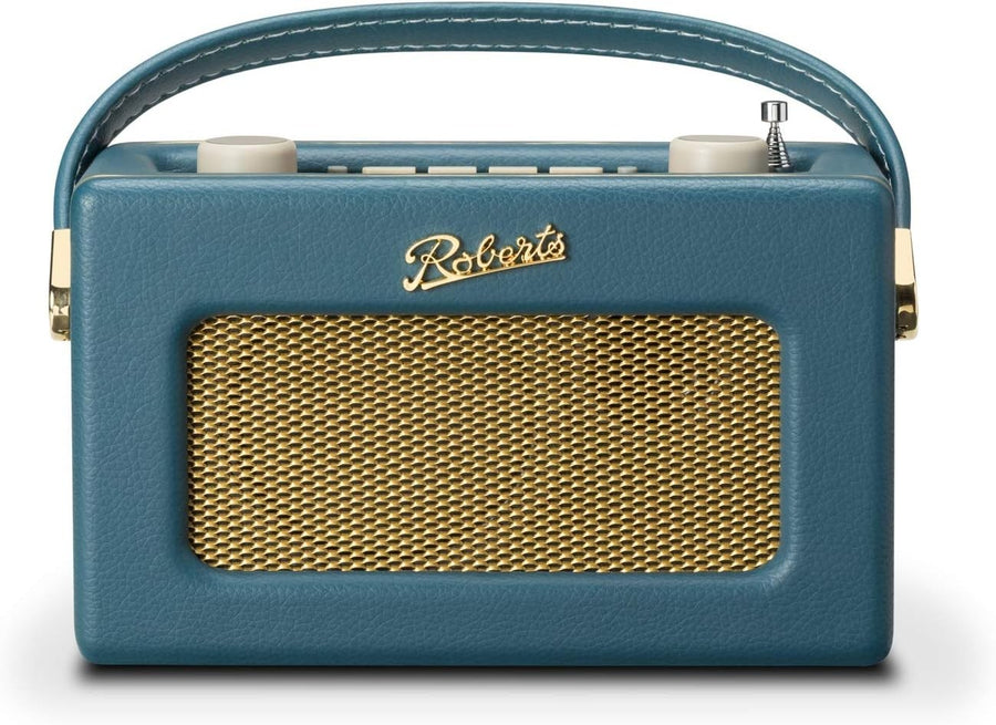 Portable DAB DAB+ FM Radio Bluetooth Retro Teal Blue