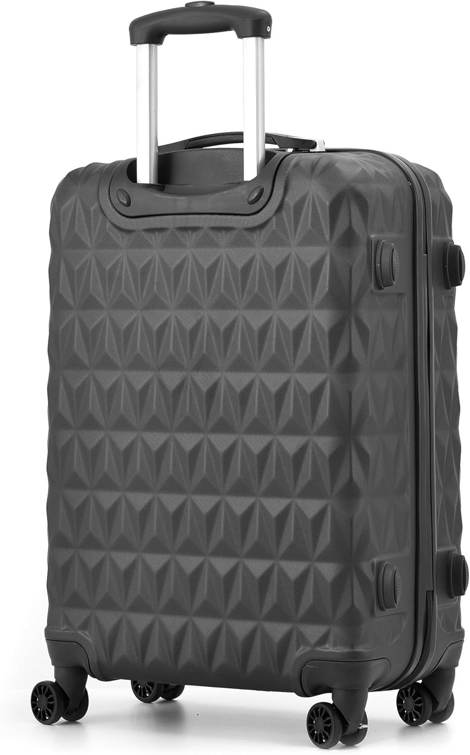 Medium Check In Suitcase 24 Inch ABS Lightweight Travel Trolley 4 Wheels
