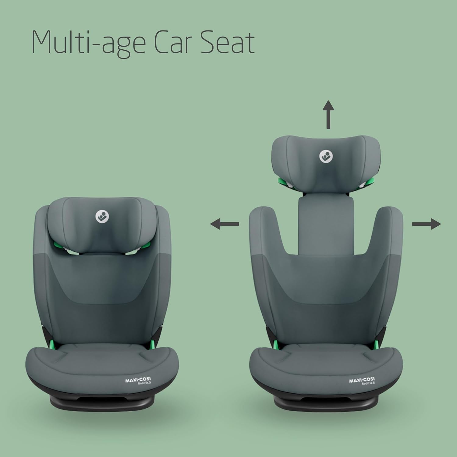i-Size ISOFIX High Back Booster Seat 100–150cm Adjustable Impact