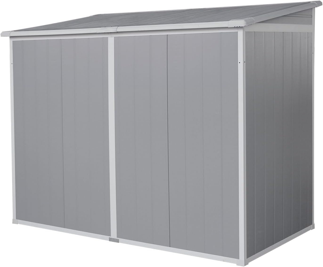 Large 8x4ft Plastic Garden Storage Shed with Floor & Ventilation