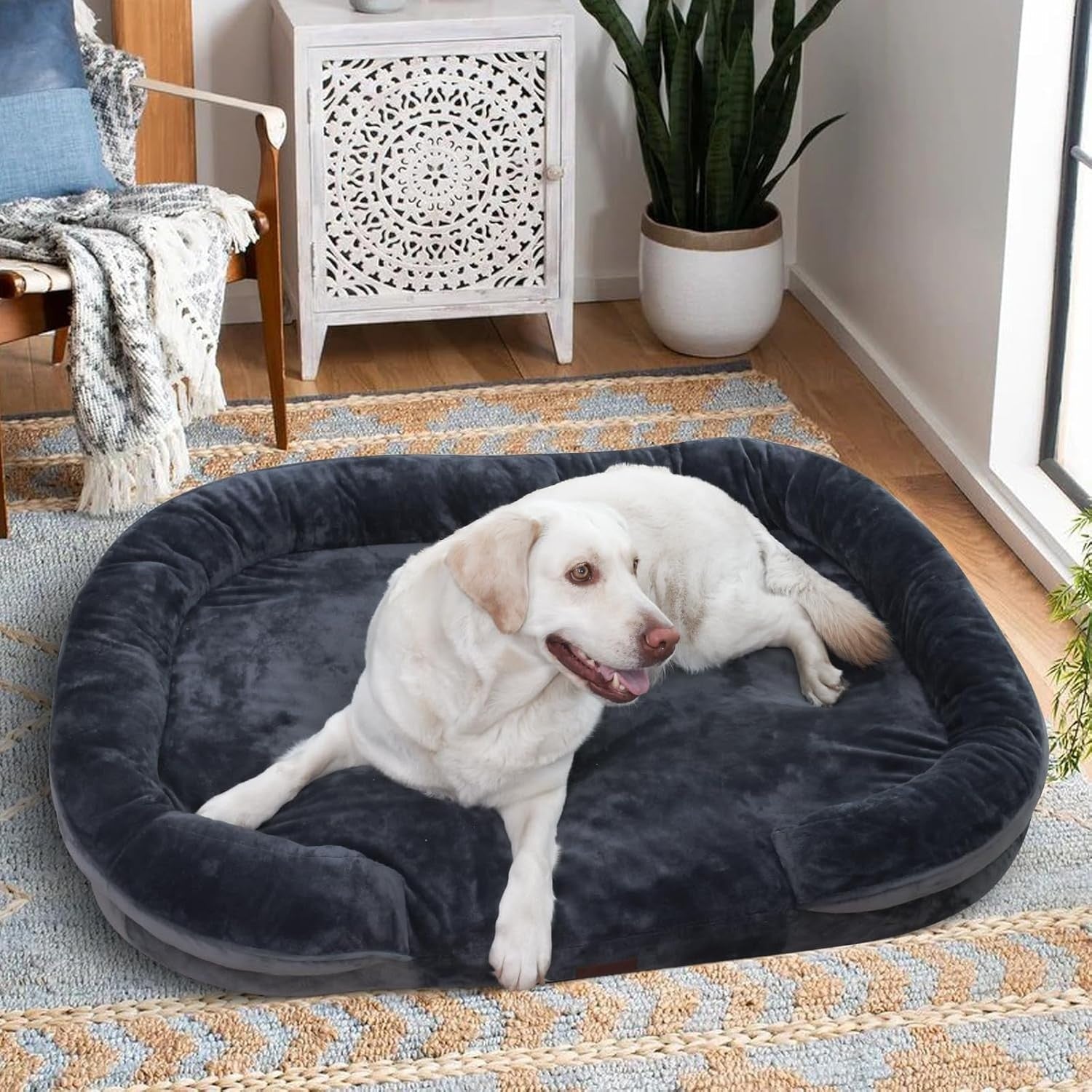 XL Orthopedic Dog Sofa Bed 106x76x18cm Waterproof Washable