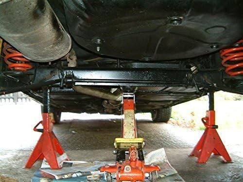 1.5 Ton Hydraulic Trolley Jack + 3 Ton Axle Stands Set 290–420mm Car Lift