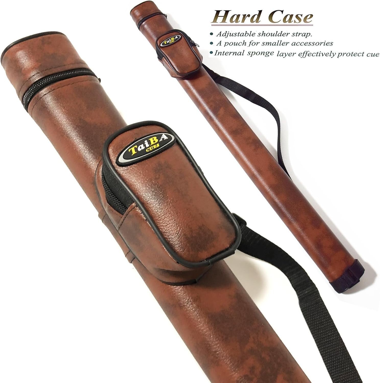 Professional 58in Maple Pool Cue 20oz 13mm Tip with Case 2pc