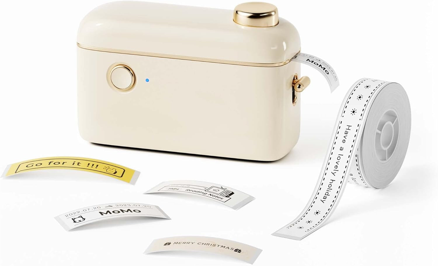 Wireless Thermal Label Maker Bluetooth Mini Beige