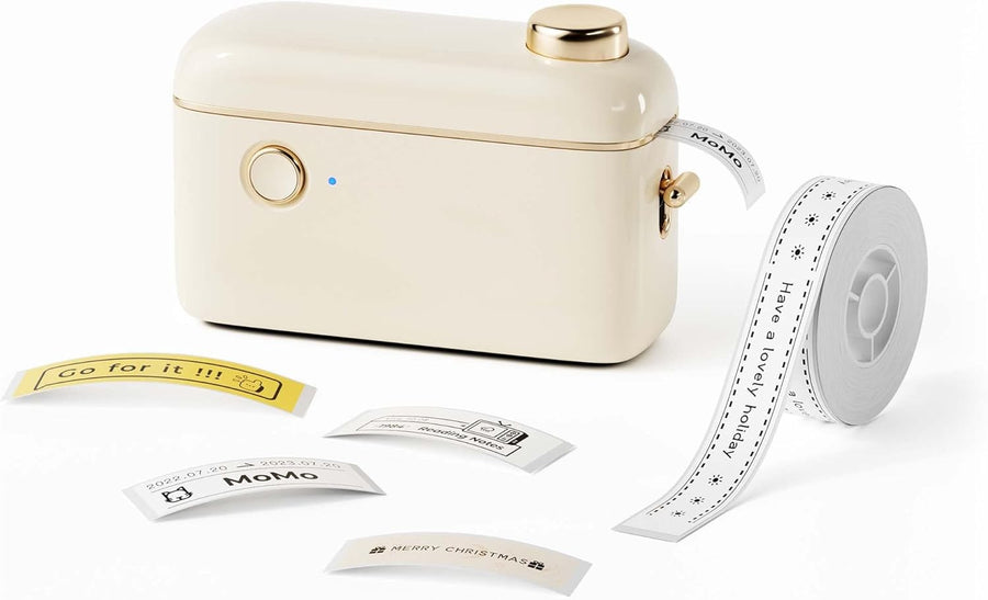 Wireless Thermal Label Maker Bluetooth Mini Beige