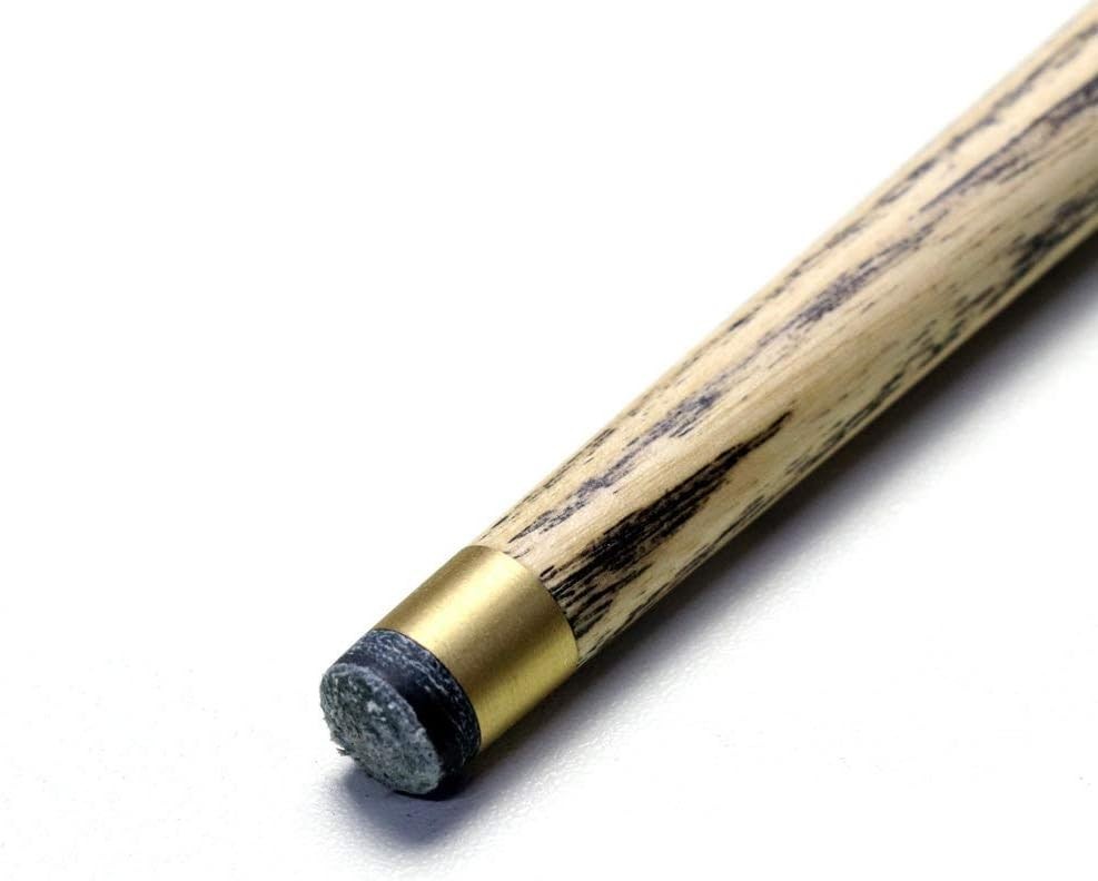 57" 3/4 Joint Ebony Snooker Cue 9.5mm Tip Union Jack Case Extensions