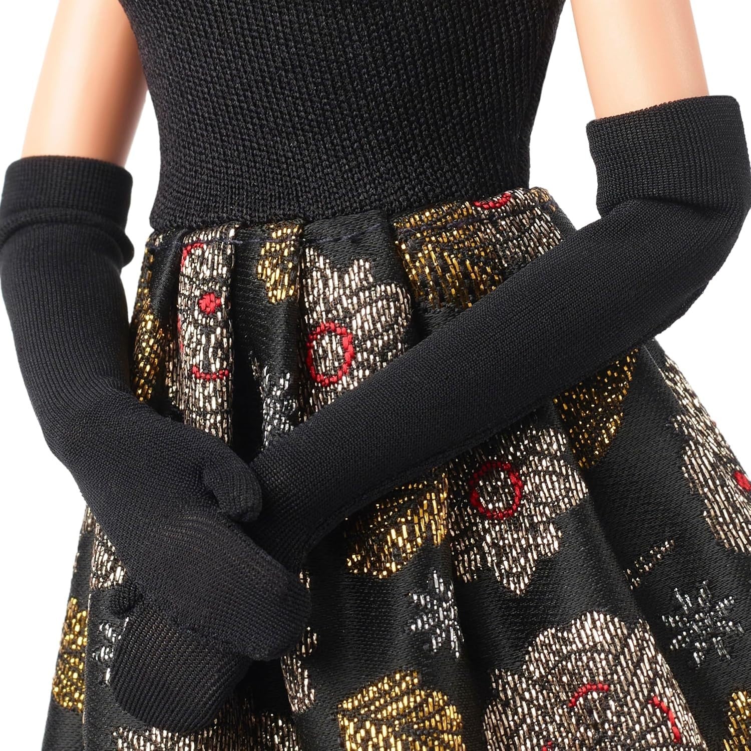 Signature Tribute Collector Doll Black Gold Gown Stand Keepsake