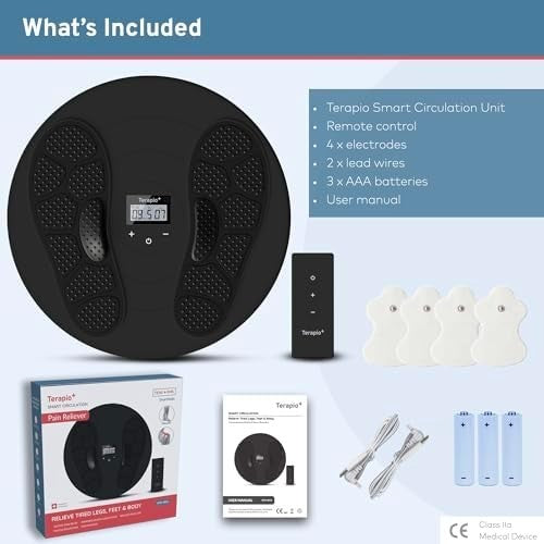Smart Foot & Leg Massager with EMS & TENS for Pain Relief & Circulation