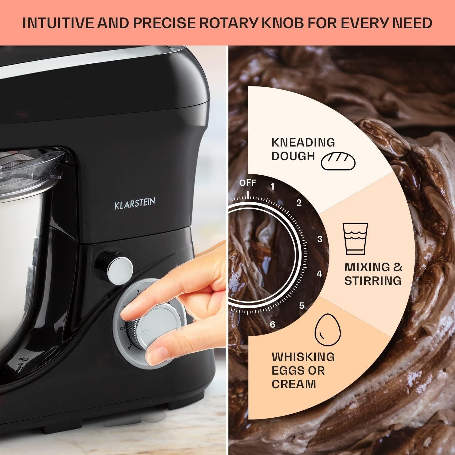 5L Stand Mixer with Planetary Mixing System 6 Speeds & Pulse Function