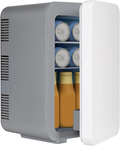 10L Mini Fridge Portable AC/DC Cooler Warmer Skincare Drinks Gray