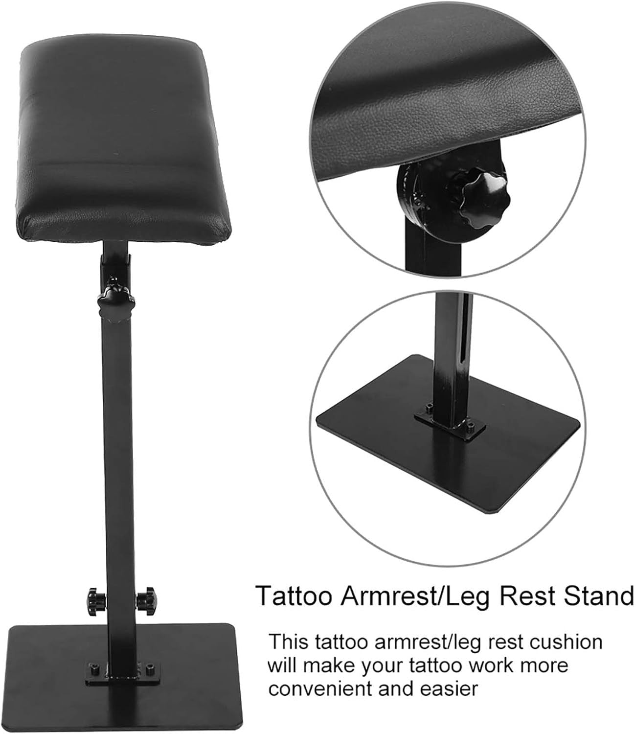 Tattoo Armrest Stand Heavy Duty Adjustable Arm Leg Rest Padded Studio Support