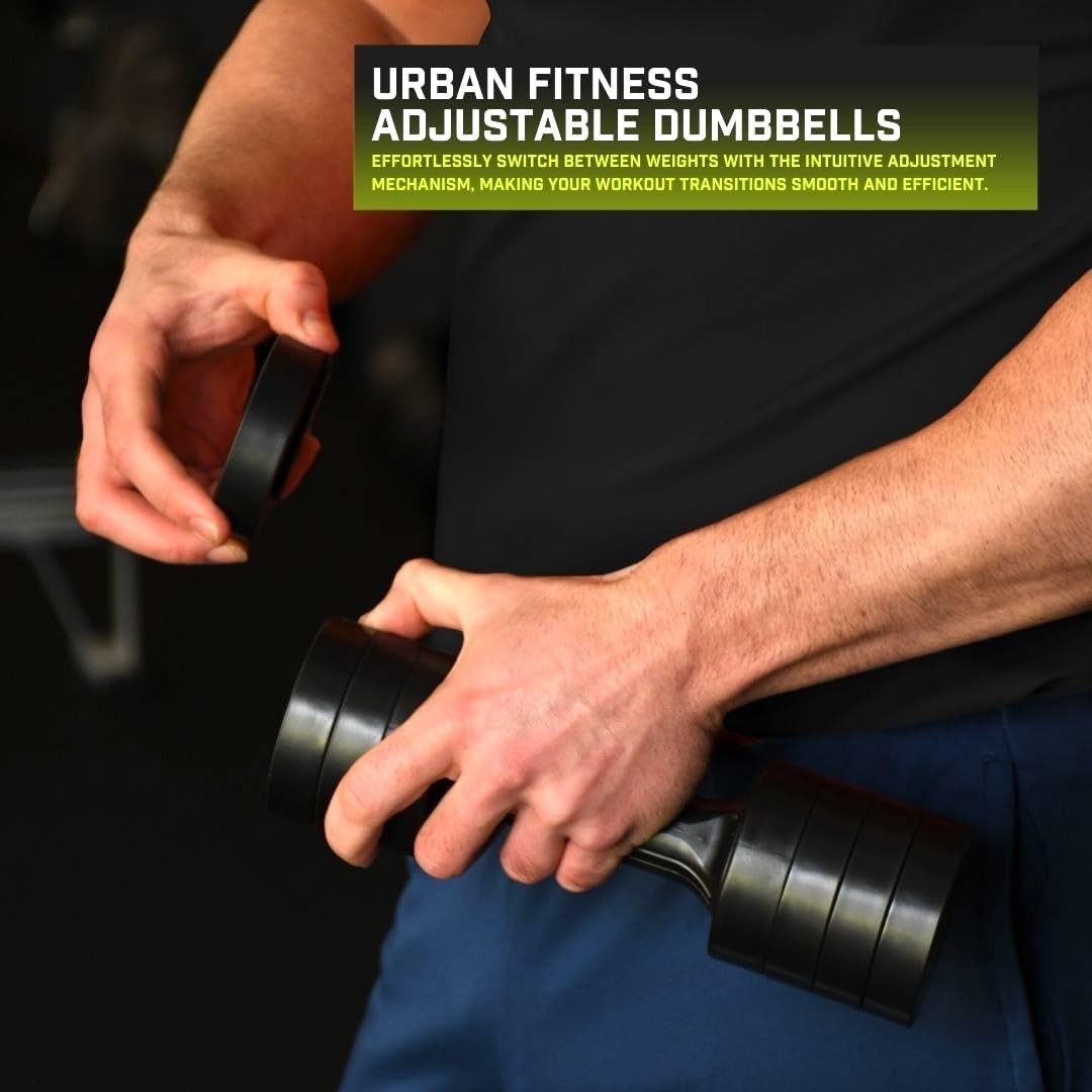 2.5KG Adjustable Dumbbell Set Quick Change Compact Non-Slip Home Gym