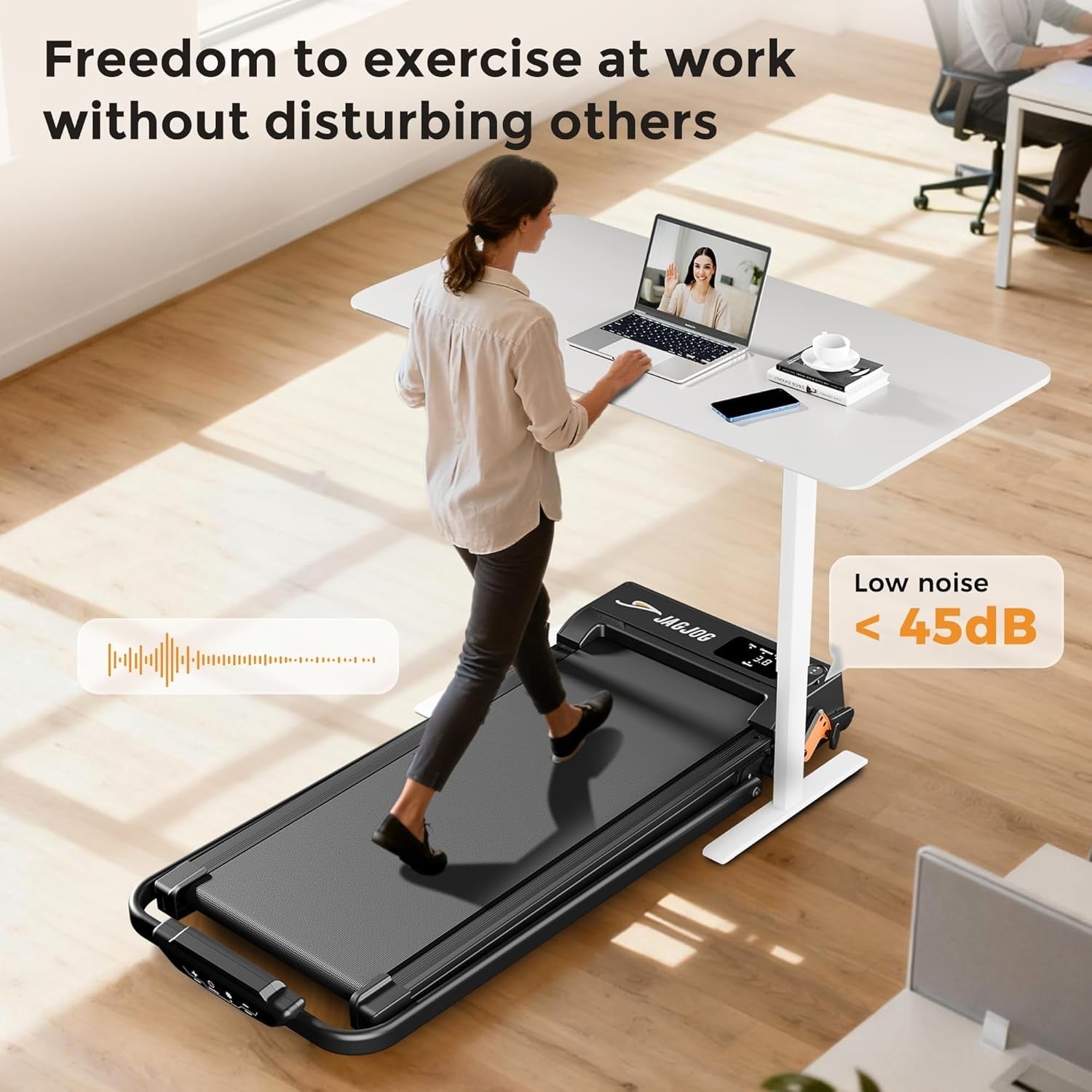 Foldable Home Treadmill 2.5HP Incline Smart App Control Quiet Jog/Walk