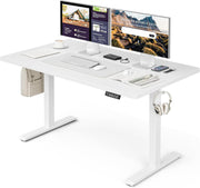 Electric Standing Desk 100x60cm Adjustable Sit Stand w/Memory Control, White