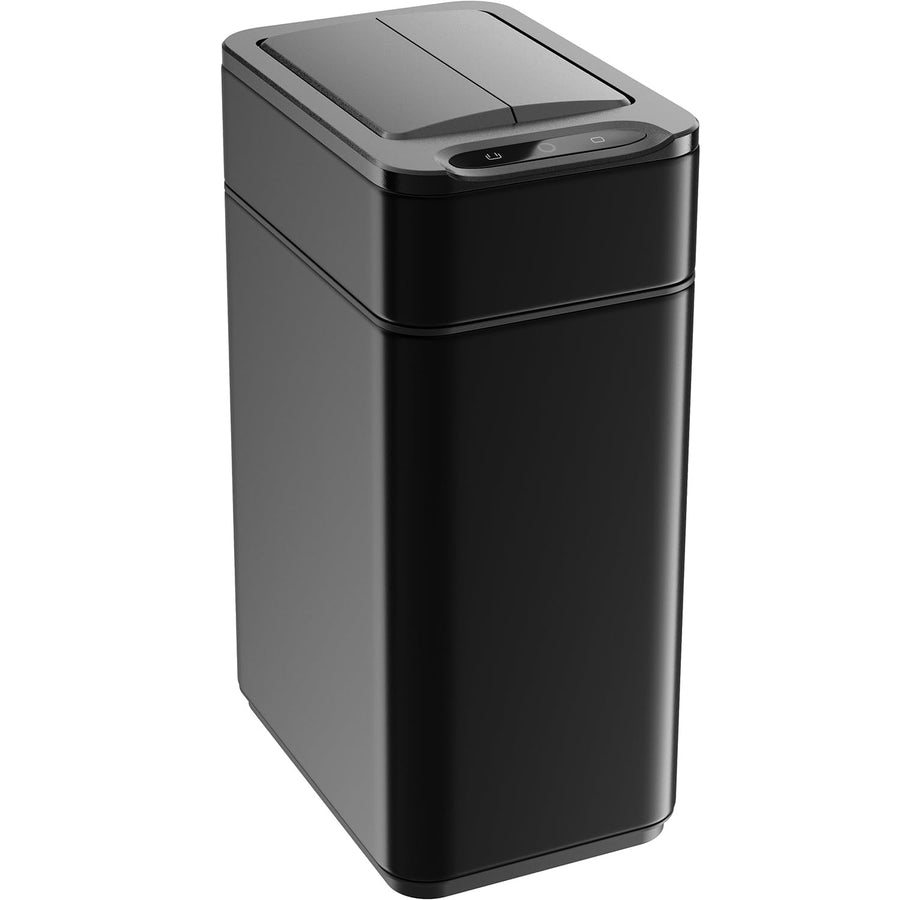 9L Touchless Bathroom Bin Sensor Butterfly Lid Soft Close Black