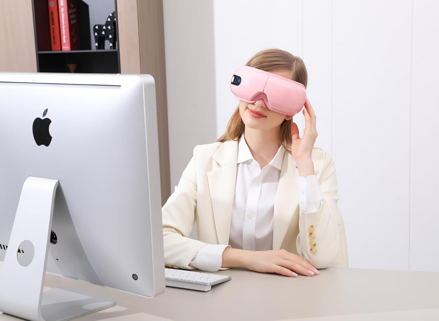 Heated Eye Massager Airbag Kneading Vibration Bluetooth
