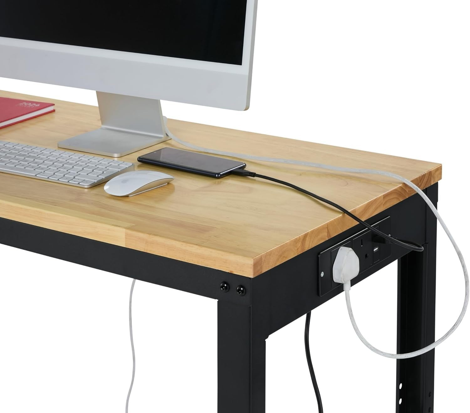 Adjustable Heavy Duty Workbench 800kg with Power Sockets USB 1220mm Wide