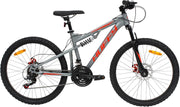Full Suspension Youth Mountain Bike 21-Speed Disc Brakes 24" Wheels