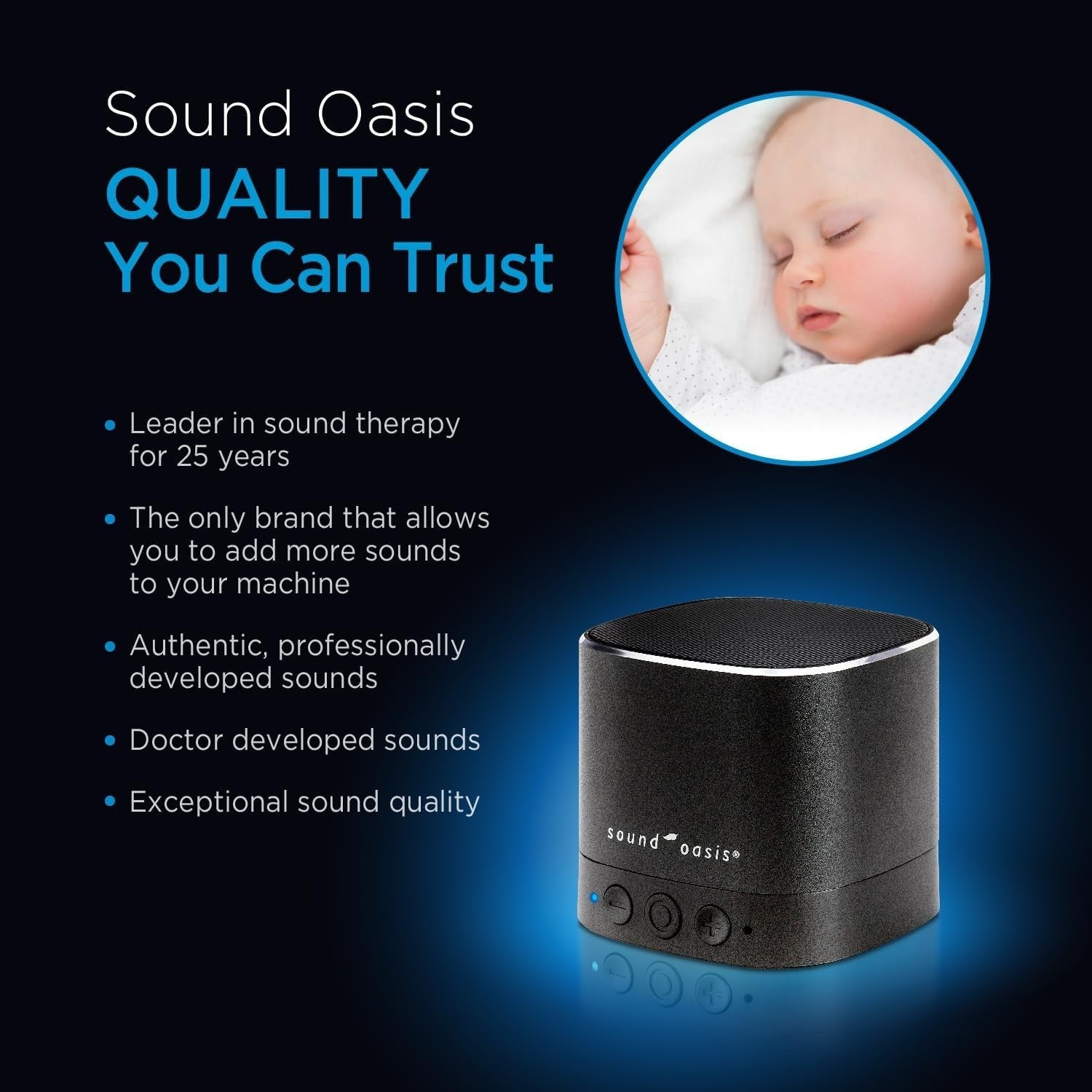 Baby Sound Machine Bluetooth 20 Soothing Sounds Sleep Aid Portable