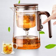 Glass Teapot with Infuser 800ml Tea Water Separation Tea Coffee Pot
