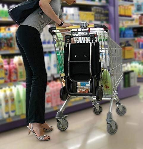 Foldable 4-Wheel Shopping Trolley – 43L Compact Cart, Lightweight & Durable
