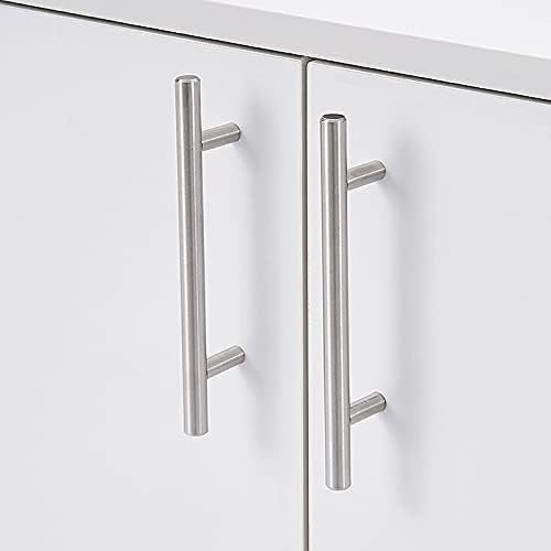 White Wooden Office Cabinet with Lock 2 Door Cupboard File Storage Organizer