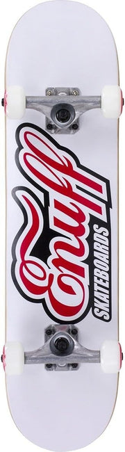 White 7.25" Mini Skateboard 5cm PU Wheels Durable Compound Deck