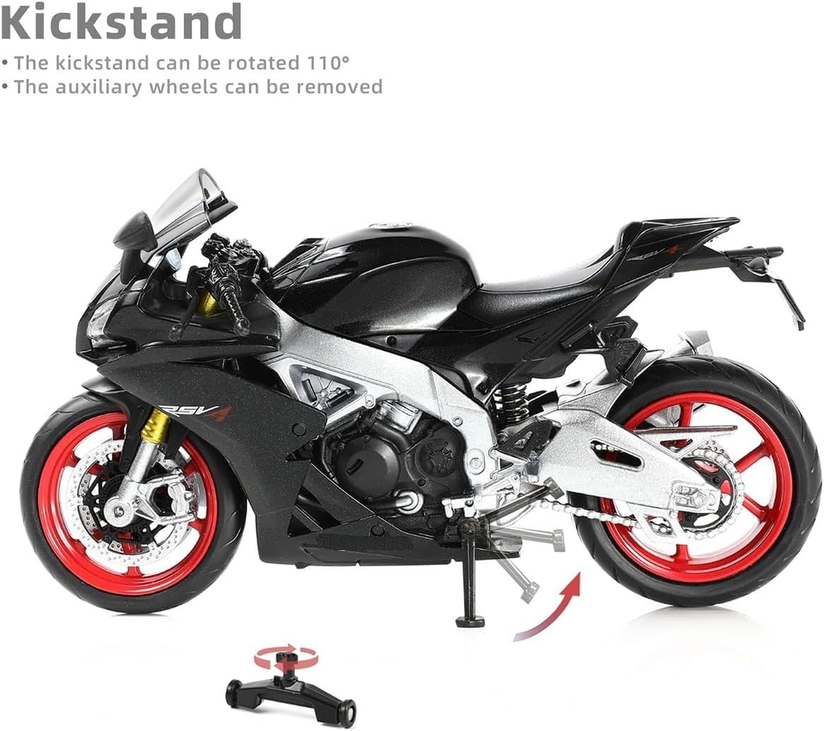 1:12 Sports Motorcycle Diecast Model - Alloy Toy Bike Gift for Kids & Adults