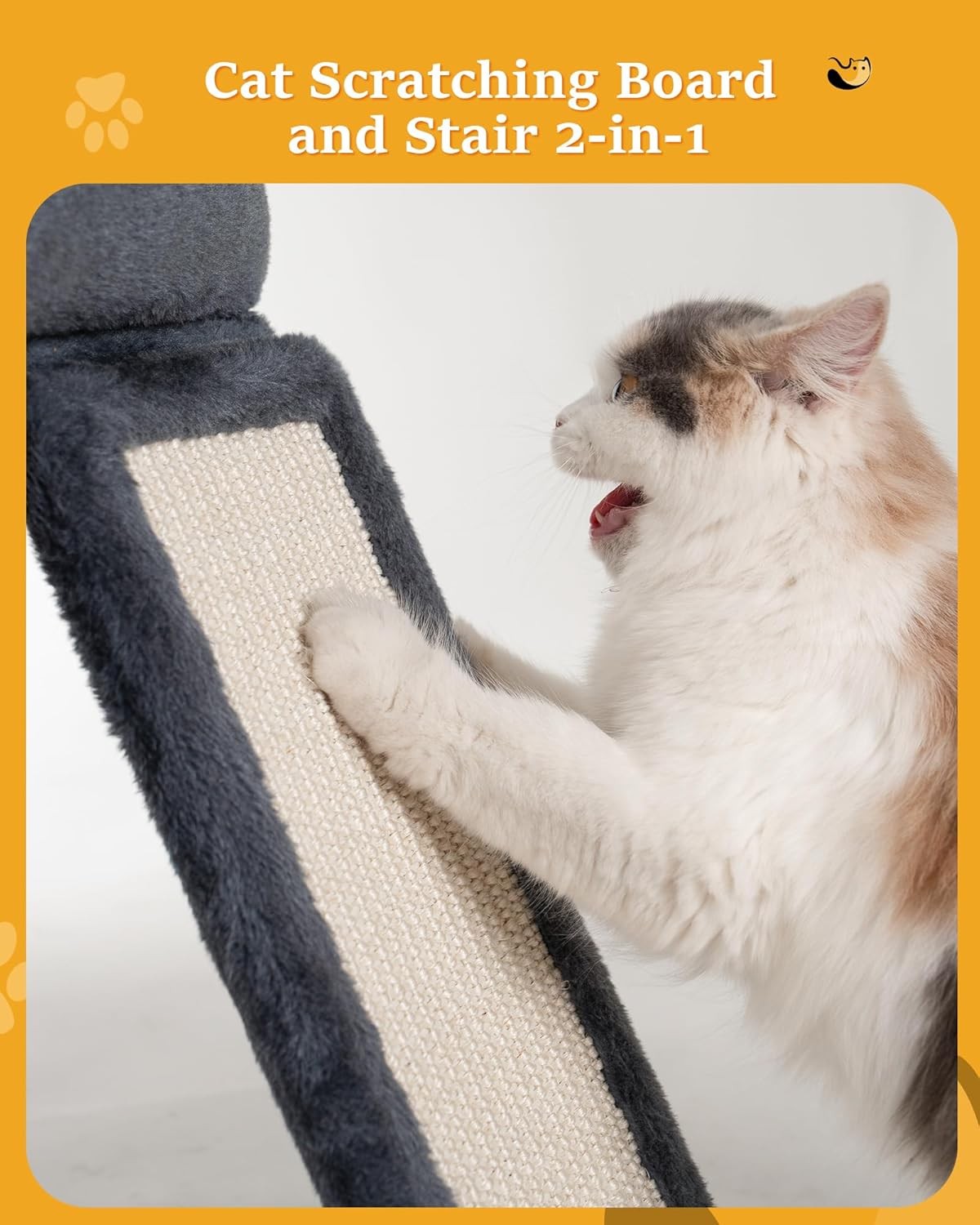 Cat Tree Tower for Large Cats Condo with Big Perch Sisal Scratching Post