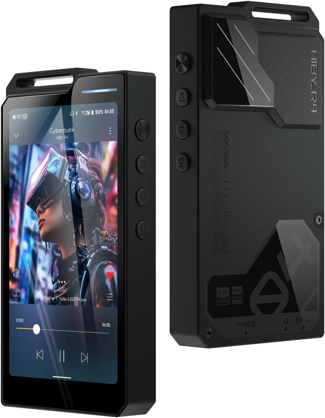 HiFi Android 12 MP3 MP4 Player WiFi Bluetooth 32GB 2TB 4.4mm