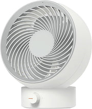 Ultra Quiet Small Fan with Stepless Speed Control - Portable Desk Fan White