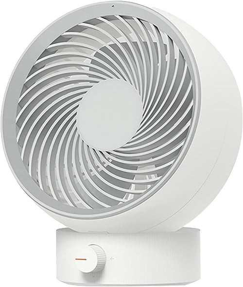 Ultra Quiet Small Fan with Stepless Speed Control - Portable Desk Fan White