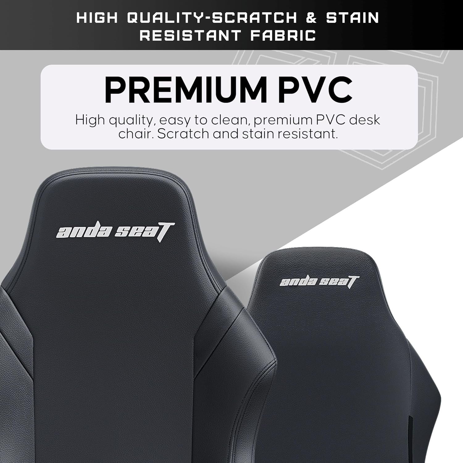 Large Ergonomic Gaming Chair Reclining PVC Leather Black