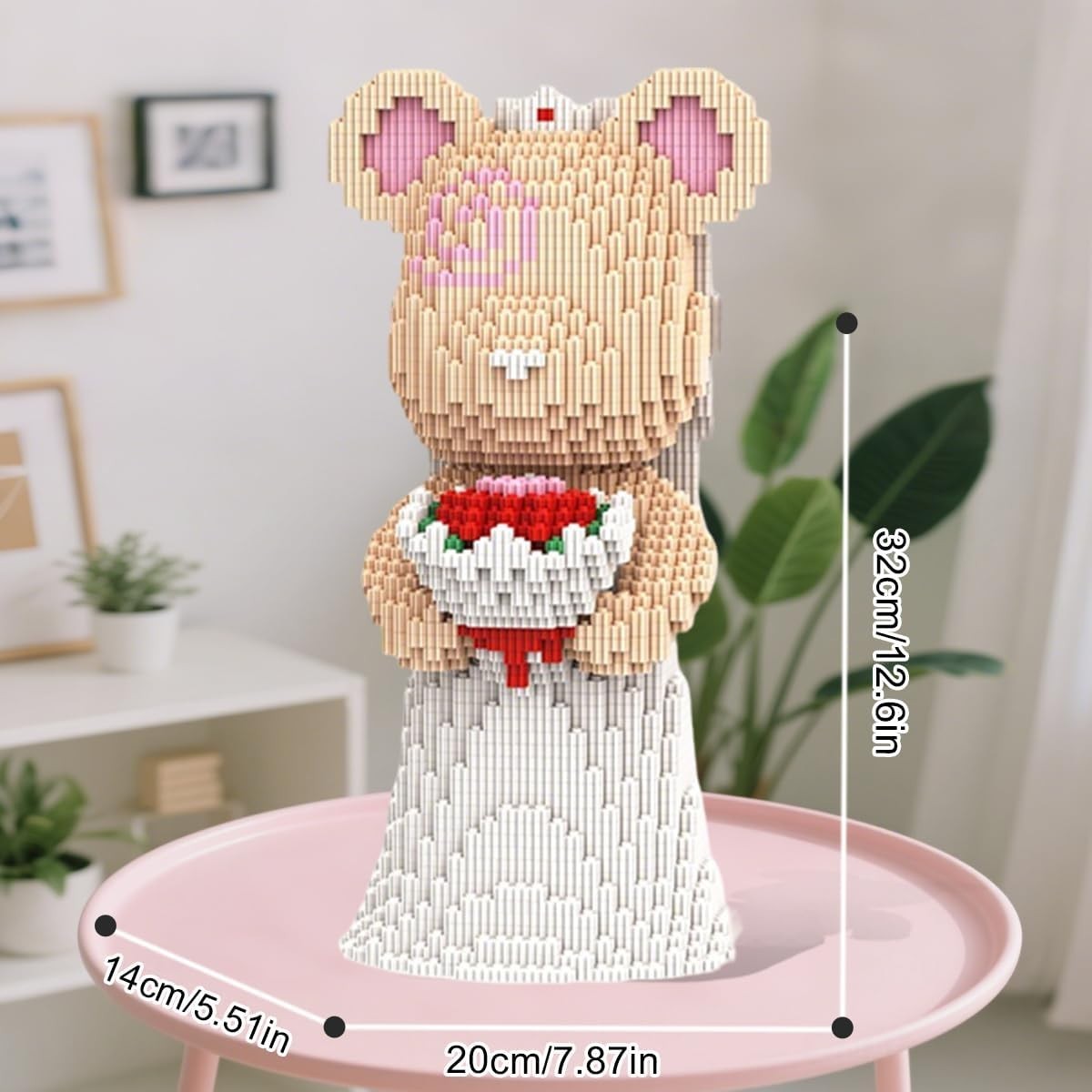 Wedding Bear Micro Blocks Gift Set 2950pcs DIY Model Toy for Adults