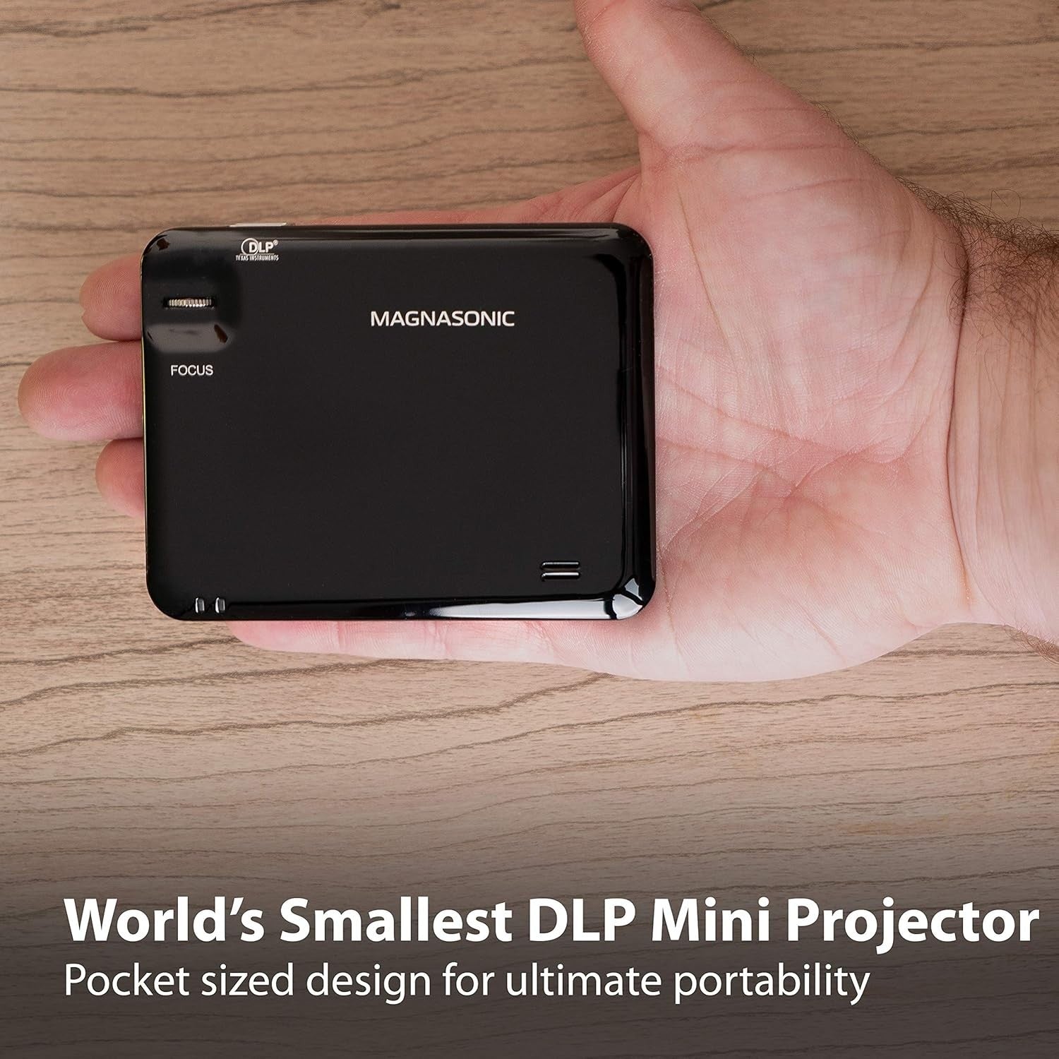 Pocket Pico Projector HDMI Rechargeable Battery DLP 60" Portable