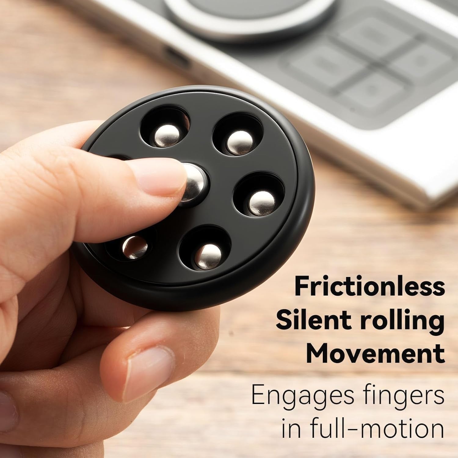 Metal Push Pop Scroll Spin Fidget Toy Stress Relief Focus EDC