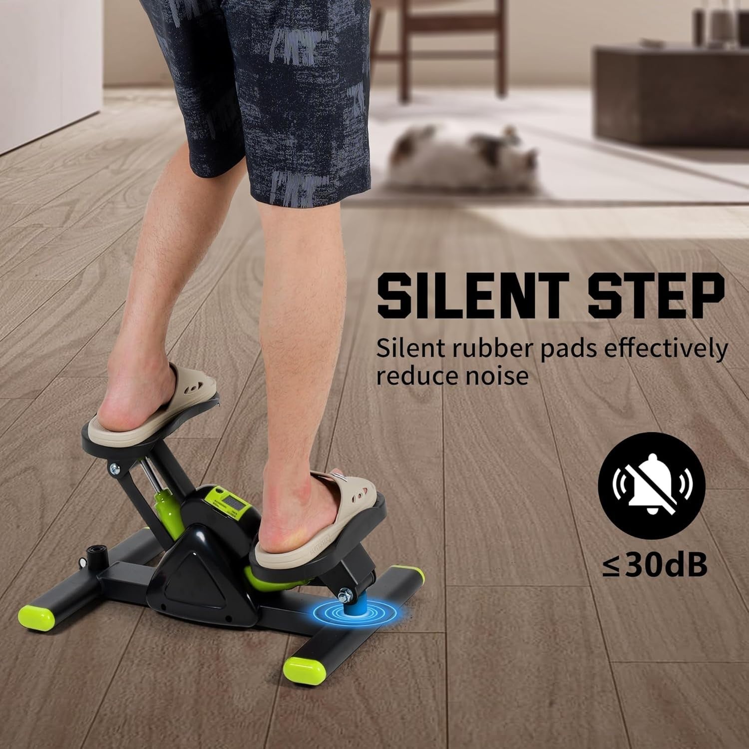 Mini Twist Stepper w/ LCD Monitor, Hydraulic System & Resistance Bands