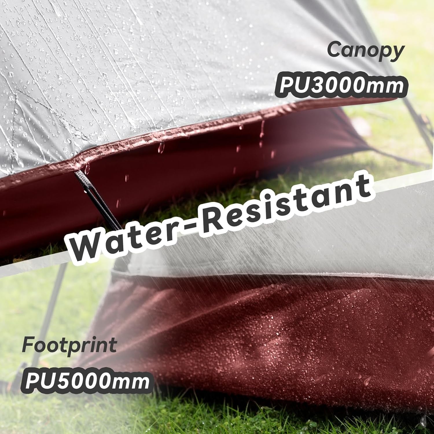 2 Man Camping Dome Tent PU3000mm 2 Doors