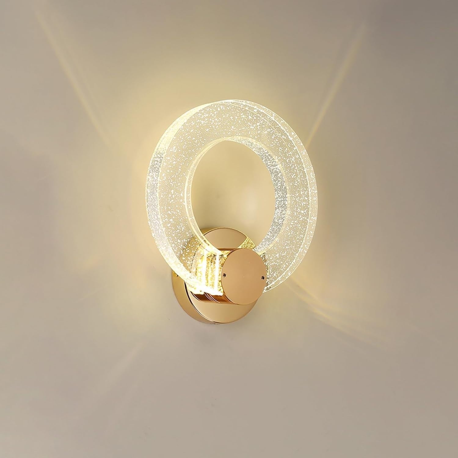 Modern Gold Crystal Wall Light LED Sconce Small Lamp for Bedroom Hallway