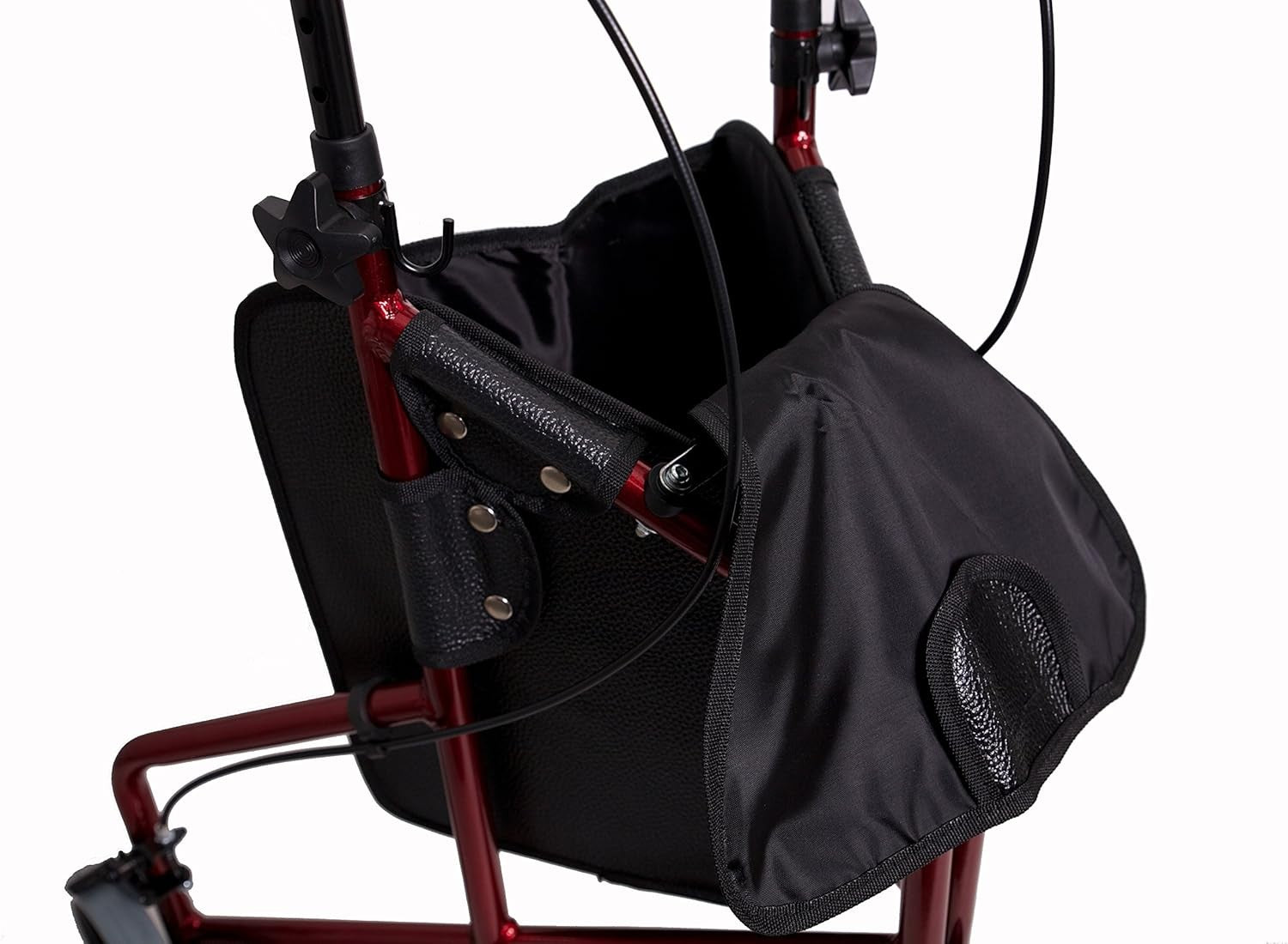 3 Wheel Rollator Walker Lightweight Folding Adjustable Height Mobility Aid