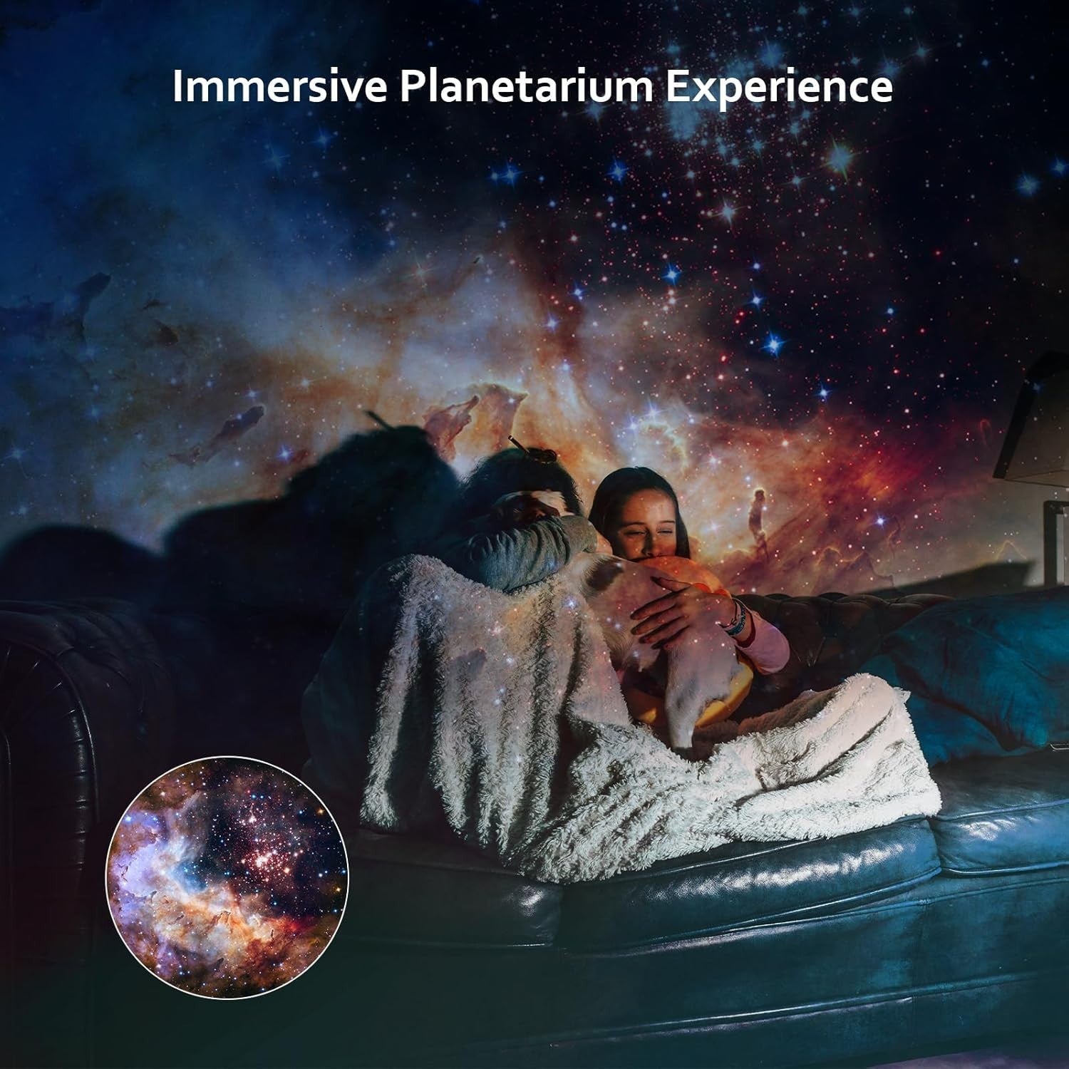 5K Galaxy Star Projector Planetarium Night Light 3 HD Glass Slides