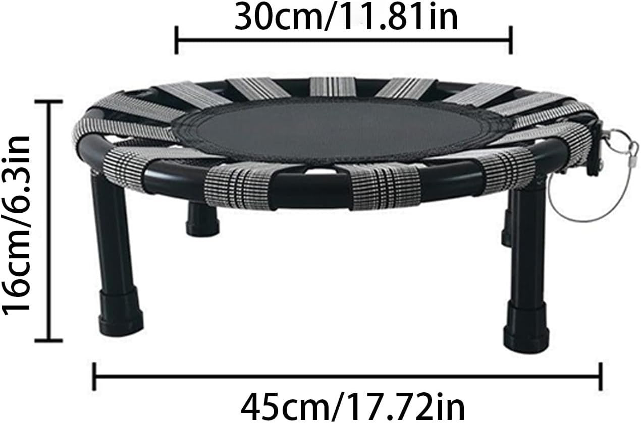 Compact Folding Kids Rebounder Trampoline with Safety Net Indoor Cardio