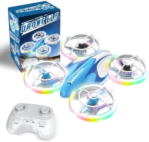 Mini RC Drone for Kids 360° Flip LED Lights Altitude Hold Headless Mode Blue