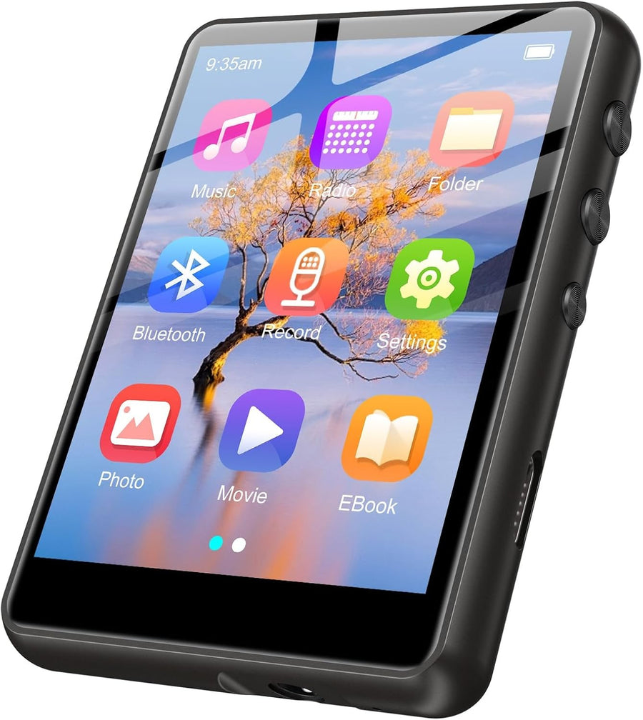 128GB MP3 Player Black Bluetooth 5.4 Touchscreen HiFi
