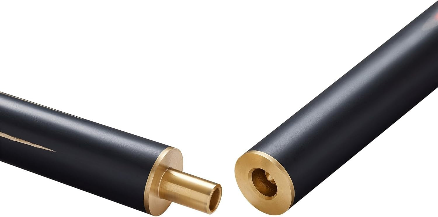 57in Snooker Pool Cue Set Ash Wood 9.5mm Tip Case Chalk