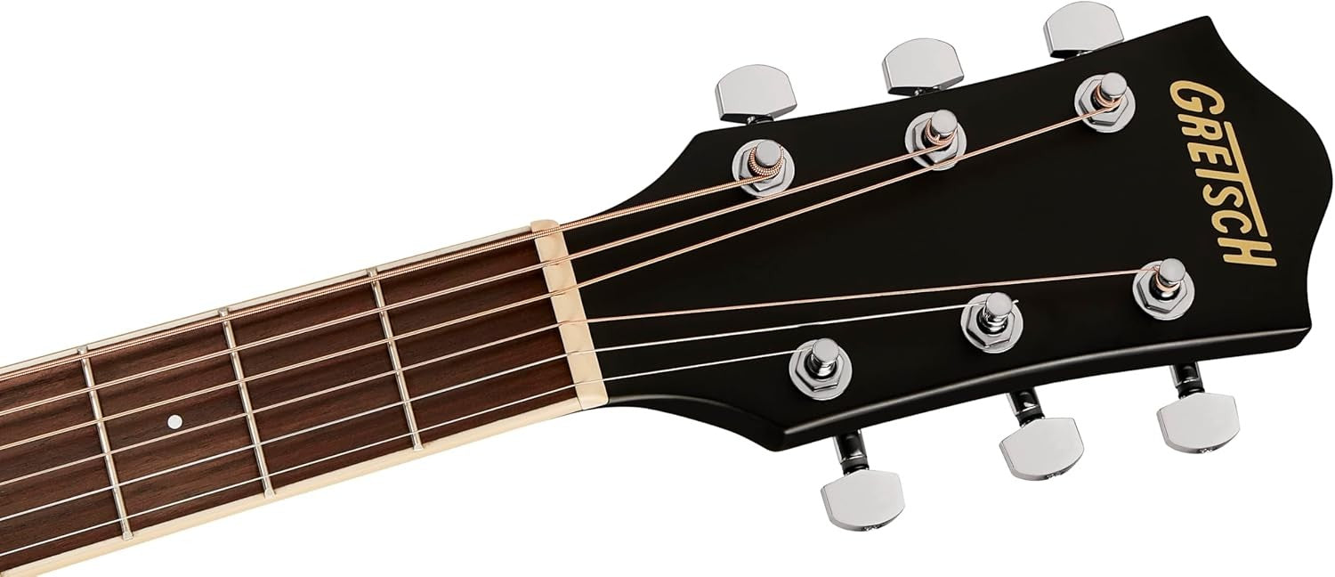 Dreadnought Acoustic Guitar Black Beginner Steel String