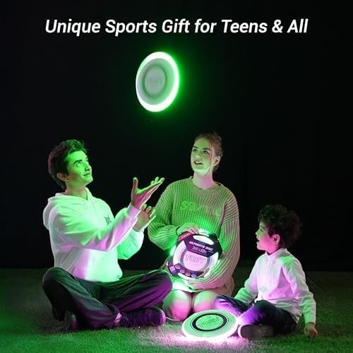 TOSY Blue LED Flying Disc | Rechargeable Smart Toy, Waterproof, 36 LEDs